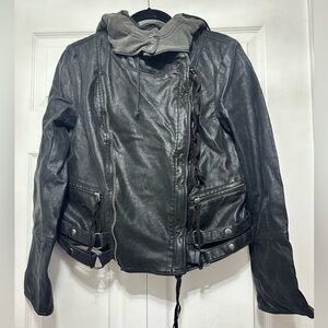Free People Black Vegan Jacket